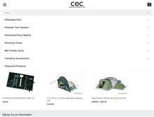 Tablet Screenshot of campingequipmentco.com